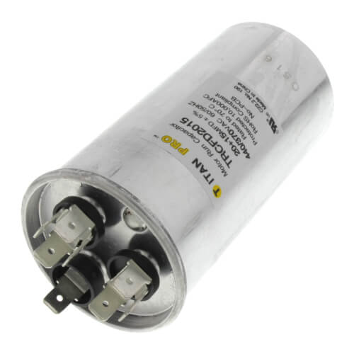Main product image of 20/15 MFD Round Dual Motor Run Capacitor (440/370V)