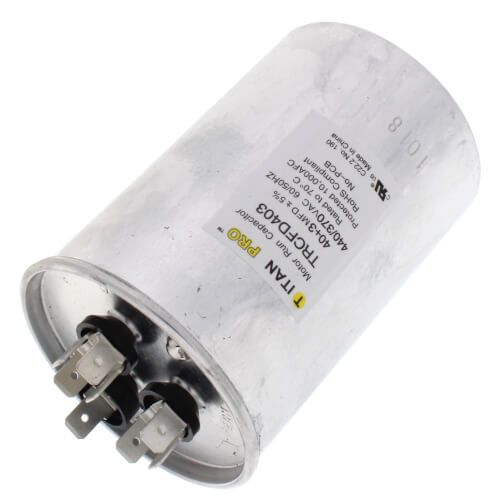 Main product image of 40/3 MFD Round Dual Motor Run Capacitor (440/370V)