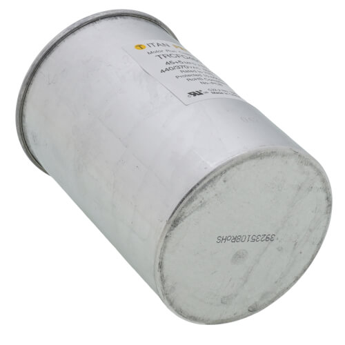 Main product image of 45/5 MFD Round Dual Motor Run Capacitor (440/370V)