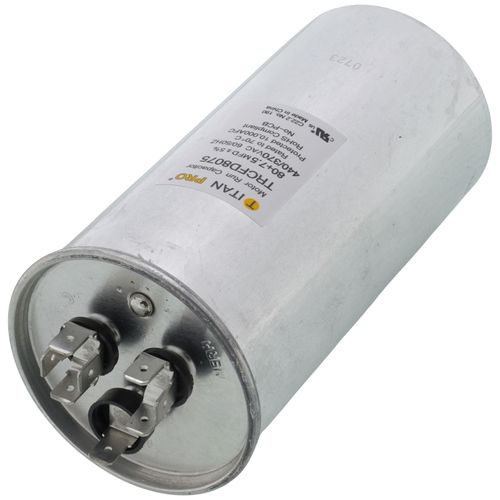 Main product image of 80/7.5 MFD Round Dual Motor Run Capacitor (440/370V)