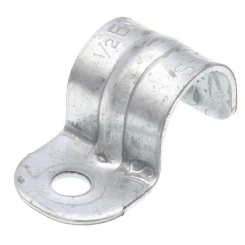 Main product image of 1/2" One Hole Steel EMT Snap-On Strap