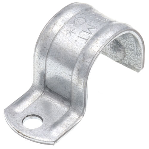Main product image of 1" One Hole Steel EMT Snap-On Strap