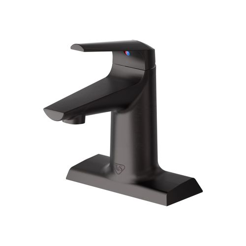 Main product image of LakeCrest Aesthetic Escutcheon Single Handle Faucet, Deck Mount, 0.5 GPM (Matte Black), BP-2712-MB