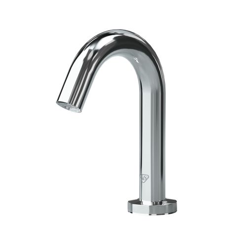 Main product image of WaveCrest Electronic Gooseneck 1 Hole Sensor Faucet, Deck Mount, 0.5 GPM (Polished Chrome), ECW-3150