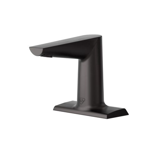 Main product image of WaveCrest Electronic Sensor Medical Faucet, 4" Deck Mount, 0.5 GPM / 1.9 LPM VR Hidden Spray Device (Matte Black), ECW-3163-MB
