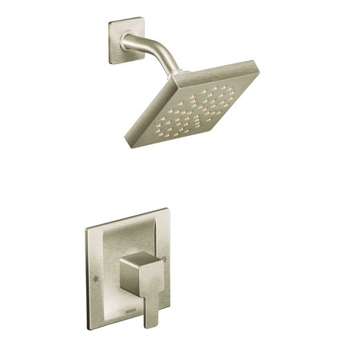 Main product image of 90 Degree Brushed Nickel Posi-temp Shower Trim, 1.75 Gpm w/ PEX Crimp M-pact Valve, TS2712EPBN-2580-L