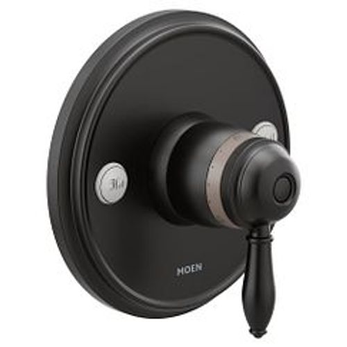 Main product image of Weymouth Matte Black ExactTemp Valve Trim, TS32110BL