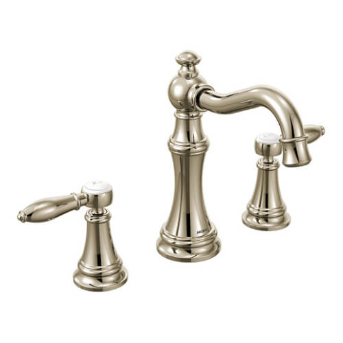 Main product image of Weymouth Two Handle High Arc Bathroom Faucet (Polished Nickel), TS42108NL