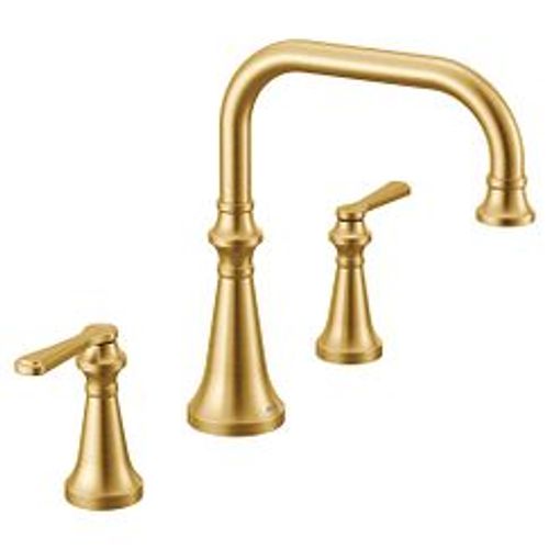 Main product image of Colinet Brushed Gold 2 Handle Roman Tub Faucet, TS44503BG