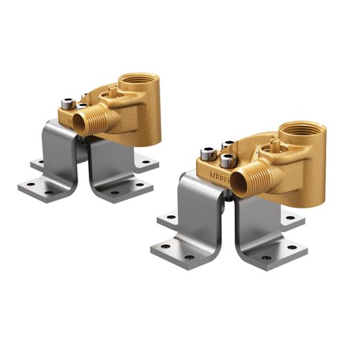 Main product image of Double Floor Mount Tub Filler Concrete Mounting System, TS50210