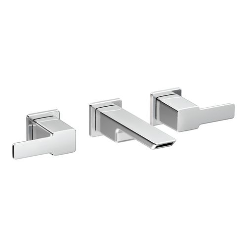 Main product image of 90 Degree Chrome 2 Handle Wall Mount Bathroom Faucet, TS6730