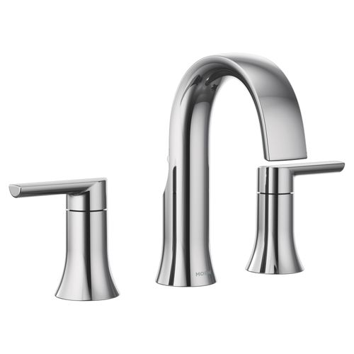 Main product image of Doux Chrome 2 Handle Bathroom Faucet, Widespread, TS6925