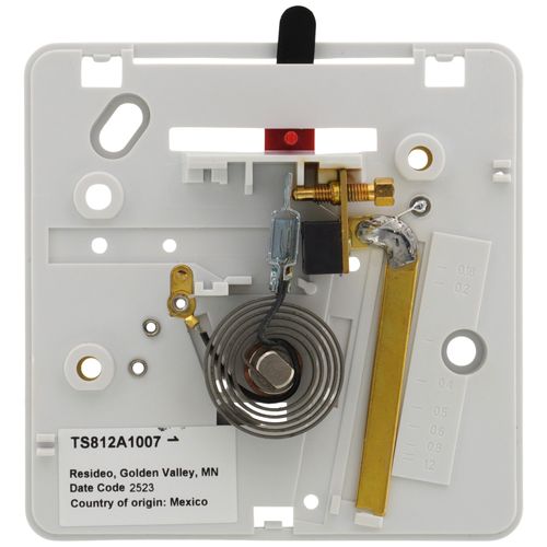 Main product image of T812, Heat Only, Square Thermostat, w/ Pos Off Switch, TS812A1007