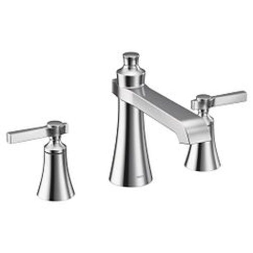 Main product image of Flara 2 Handle High Arc Roman Tub Faucet (Chrome), TS926