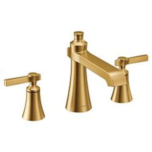 Main product image of Flara 2 Handle High Arc Roman Tub Faucet (Brushed Gold), TS926BG