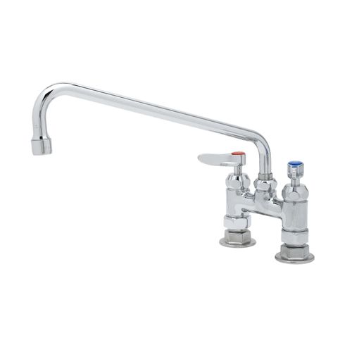 Main product image of 9.8 GPM 2 Handle 4" Centerset Deck Mount Double Lever Handle Pantry Faucet (Polished Chrome), B-0225-CR