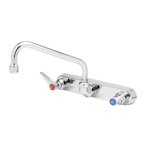 Main product image of 2.2 GPM 2 Handle 8" Centerset Wall Mount Double Lever Handle Workboard Faucet (Chrome), B-1128
