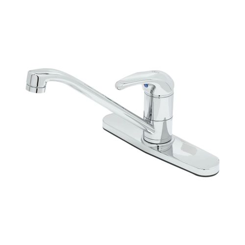 Main product image of Single Lever Faucet, 9" Spout, Swivel Base, Flex Supplies, 10" Deckplate (Polished Chrome), B-2731