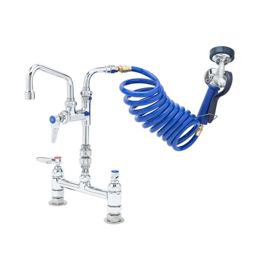 Main product image of Pet Grooming Faucet, Deck Mount, VB, B-155, 034A, 6" Swing Nozzle, Aluminum Spray (Polished Chrome), PG-8DSAV-06