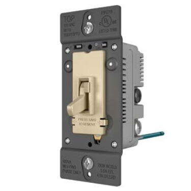 Main product image of Wattstopper Single Pole/3-Way Tru-Universal Toggle Slide Dimmer Switch - Ivory (120V)