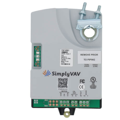 Main product image of SimplyVAV Tri-State Actuator w/ Pressure Sensor, 40 in-lbs, 90 sec.