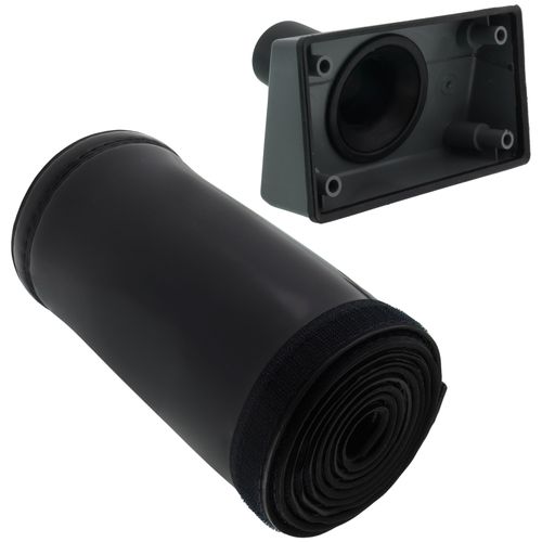 Main product image of PRO-SYSTEM KIT - Gray Titan Outlet and Black 6ft E-Flex Guard for 5/8", 3/4" or 7/8" Tubing w/ 1/2" Wall Insulation (for Siding)