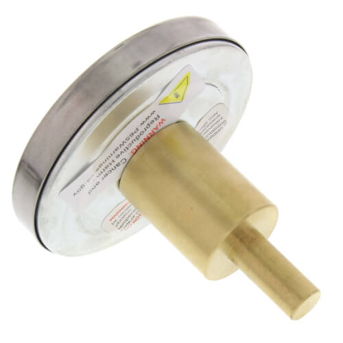 Main product image of 2-1/2" TSW Dial Type Hot Water Thermometer w/ 3/4" Sweatwell, 30°F -250°F & 0°C -120°C