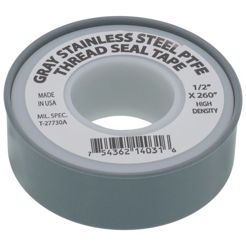Main product image of PTFE Thread Seal Tape, 1/2" x 260" (Gray)
