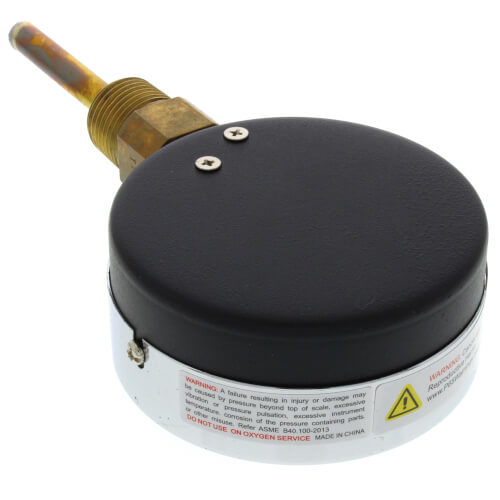 Main product image of 3" TTD Bottom Mount Dual Scale Tridicator (0-75 PSI and 70°F-320°F)