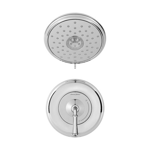 Main product image of Delancey 1.8 gpm/6.8 L/min Shower Trim Kit w/ Water-Saving 4-Function Showerhead and Lever Handle (Chrome)