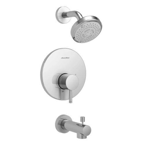 Main product image of Serin 1.75 gpm/6.6 L/min Tub and Shower Trim Kit w/ Water-Saving 3-Function Shower Head, Double Ceramic Pressure Balance Cartridge w/ Lever Handle, TU064508.002 (Chrome)