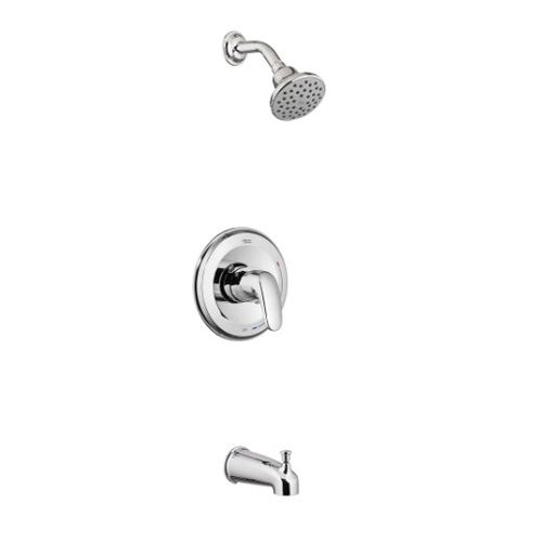 Main product image of Colony PRO 1.75 gpm/6.6 L/min Tub and Shower Trim Kit w/ Water-Saving Showerhead, Double Ceramic Pressure Balance Cartridge w/ Lever Handle (Chrome)