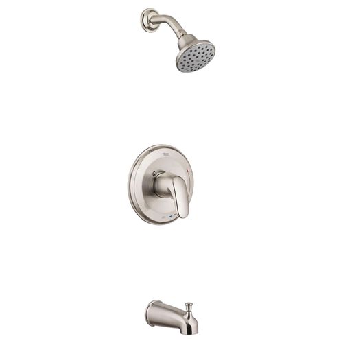 Main product image of Colony PRO 1.75 gpm/6.6 L/min Tub and Shower Trim Kit w/ Water-Saving Showerhead, Double Ceramic Pressure Balance Cartridge w/ Lever Handle (Brushed Nickel)
