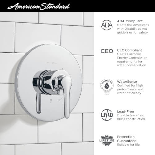 Main product image of Studio S Valve Only Trim Kit With Double Ceramic Pressure Balance Cartridge w/ Lever Handle (Brushed Nickel)