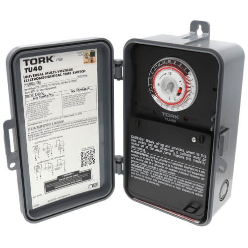 TU40 Tork TU40 Universal MultiVoltage 24 Hour Mechanical Time Switch