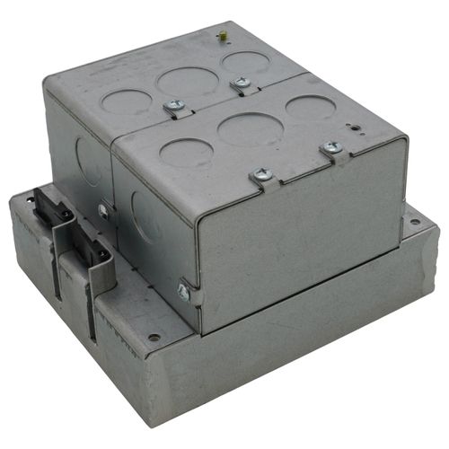 Main product image of 2-Gang Steel Recessed TV Box (White)
