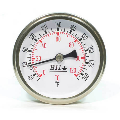 Main product image of 1/2" NPT, 2.5" Face, Snap Well Thermometer