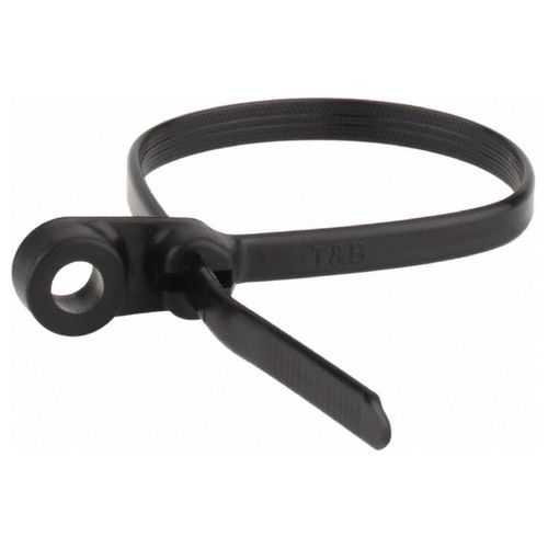 Main product image of 7.8" Long, Black, Nylon, Mountable Cable Ties (Pack of 1000), TY35MX