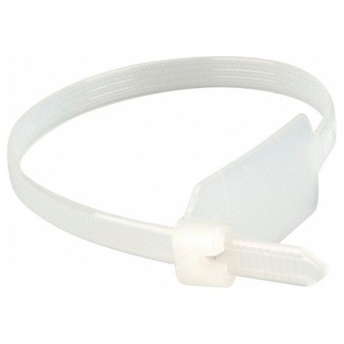 Main product image of 7.1" Long, Natural, Nylon, Identification Flag Marker Cable Ties (Pack of 100), TY546M
