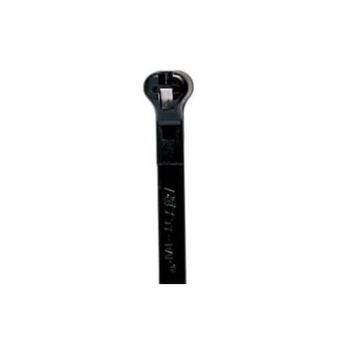 Main product image of 8" Nylon Cable Tie w/ Stainless Steel Lock, 18 lbs. Tensile - Pack of 100 (UV Black)