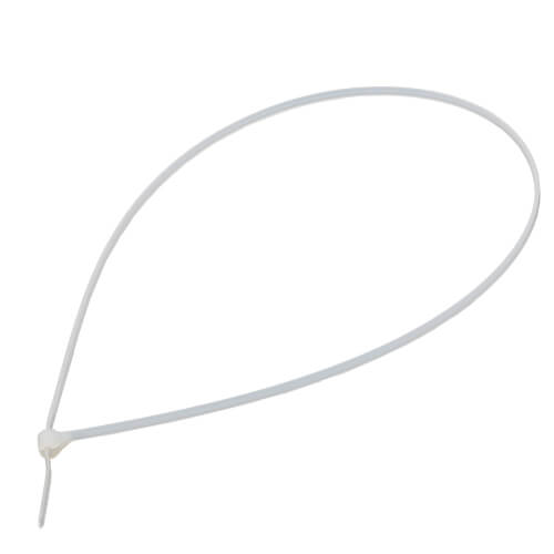 Main product image of 14" Nylon Cable Tie w/ Stainless Steel Lock, 18 lbs. Tensile - Pack of 100 (Natural)