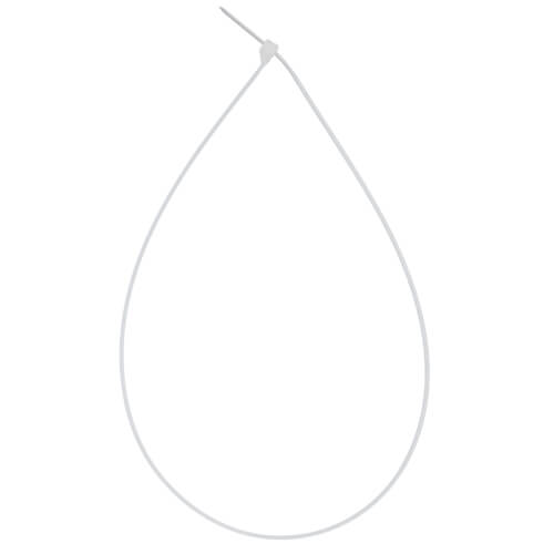 Main product image of 14" Nylon Cable Tie w/ Stainless Steel Lock, 18 lbs. Tensile - Pack of 100 (Natural)