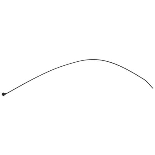 Main product image of 14" Nylon Cable Tie w/ Stainless Steel Lock, 18 lbs. Tensile - Pack of 100 (UV Black)