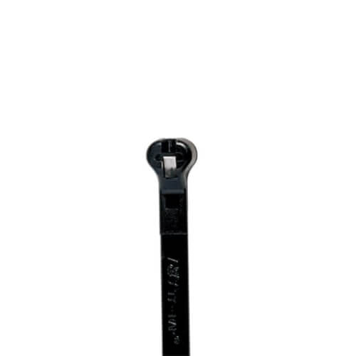 Main product image of 14-1/2" Nylon Cable Tie w/ Stainless Steel Lock, 29 lbs. Tensile - Pack of 100 (UV Black)