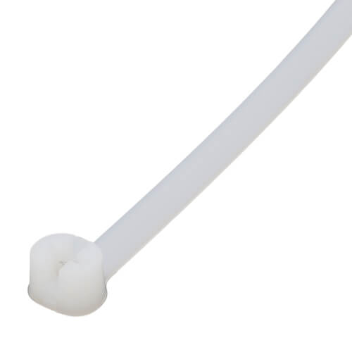 Main product image of 9" Nylon Cable Tie w/ Stainless Steel Lock, 120 lbs. Tensile - Pack of 50 (Natural)