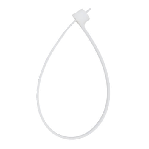 Main product image of 9" Nylon Cable Tie w/ Stainless Steel Lock, 120 lbs. Tensile - Pack of 50 (Natural)