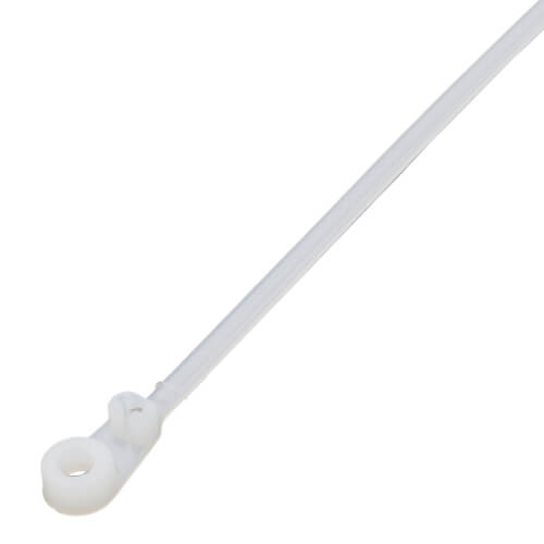 Main product image of 6" Nylon Integrated Hole Mounting Cable Tie w/ #8 Screw for Mounting, 40 lbs. Tensile - Pack of 100 (Natural)