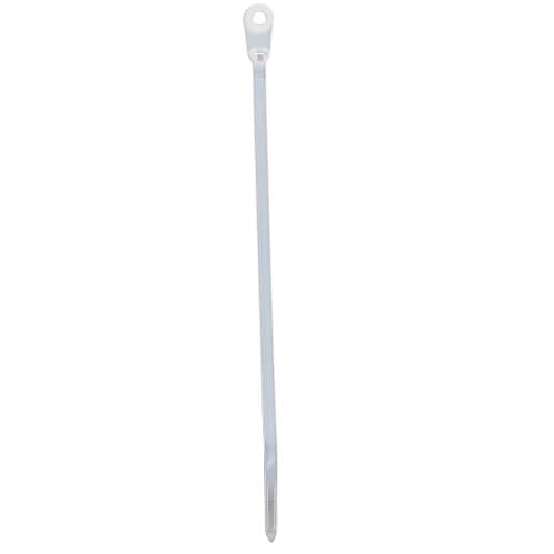 Main product image of 6" Nylon Integrated Hole Mounting Cable Tie w/ #8 Screw for Mounting, 40 lbs. Tensile - Pack of 100 (Natural)