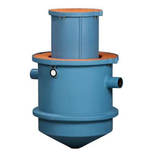 Main product image of Trapzilla Grease Interceptor, 4" Inlet/Outlet, 18" Extension Collar, 405 lbs Capacity (75 GPM)