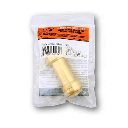 U2016 CashAcme U2016 3/4" Sharkbite Check Valve